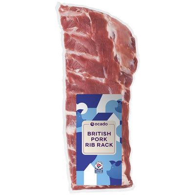 Ocado British Pork Rib Rack Meat Joint 550g