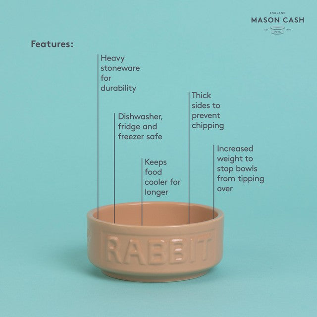 Mason Cash Lettered Rabbit bowl 13cm, imported from the UK