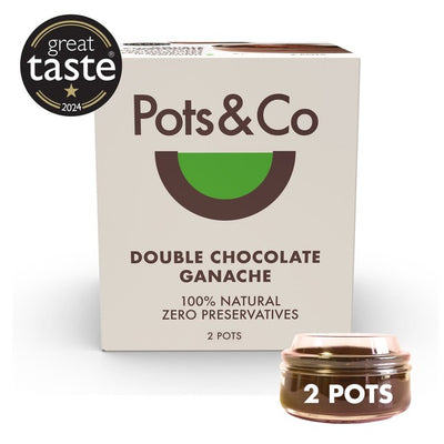 M&S Pots & Co Double Chocolate Ganache Dessert Pot Twin Pack 2 x 80g- Buy online at McGrocer