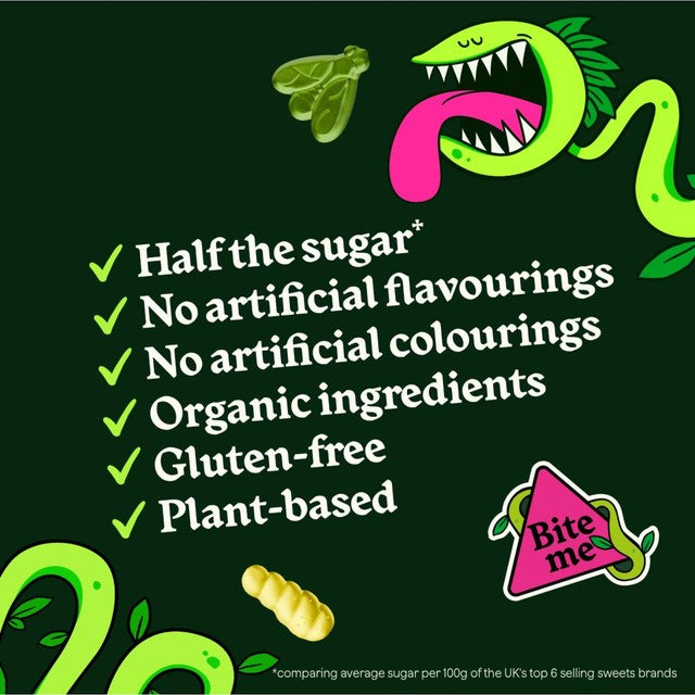 Wild Thingz gummy grubs mixed fruit flavours 130g (British brand)