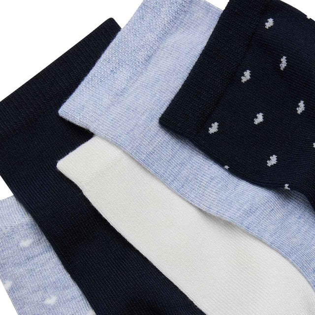 M&S blue mix supersoft ankle socks 5-pack, imported from the UK