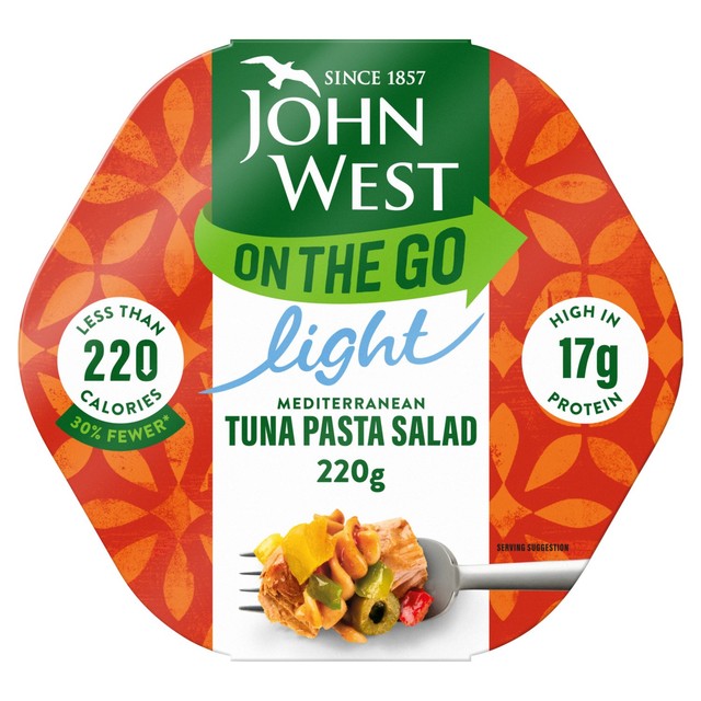 John West Mediterranean tuna pasta salad 220g, UK version