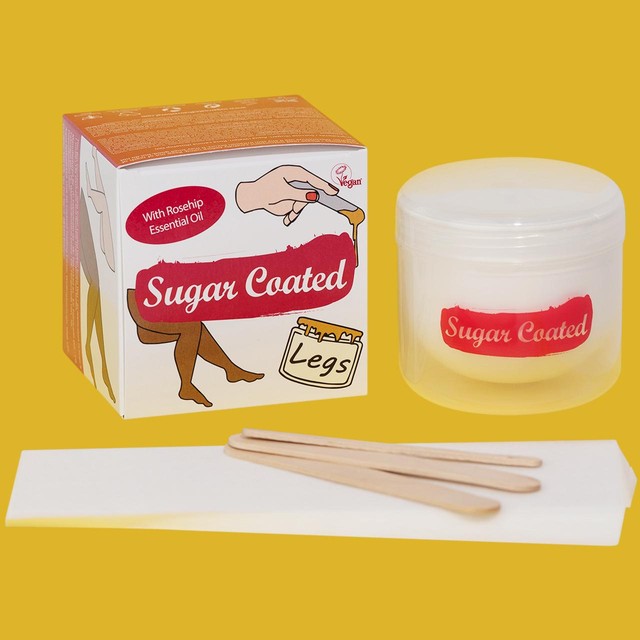 Sugar Coated leg hair removal kit with rosehip 200g (British brand)
