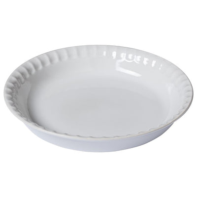 M&S Pyrex Supreme Ceramic Pie Dish White 25cm- Buy online at McGrocer