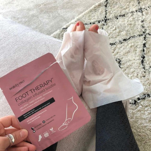 Beauty Pro foot therapy booties with removable toe tips 30g - British product