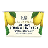 M&S Sicilian lemon and lime curd yogurt 150g, imported from the UK