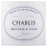 Bovier Chablis white wine 75cl - British product