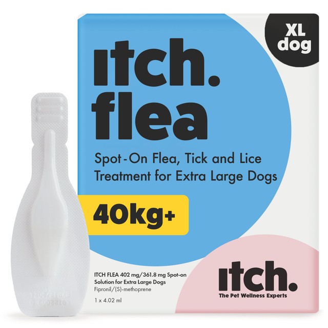 Itch Flea XL Dog spot-on treatment 40kg+, UK version