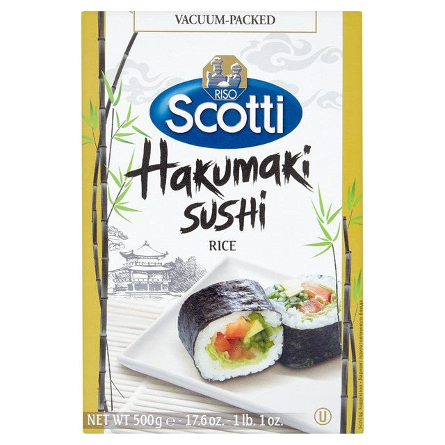 Riso Scotti Hakumaki sushi rice 500g, imported from the UK