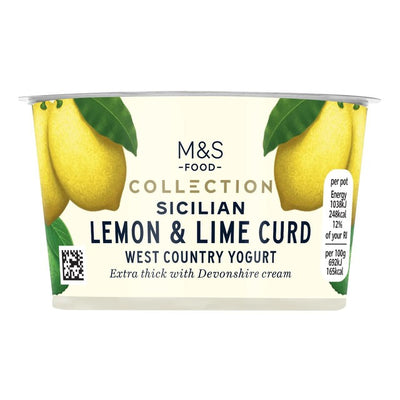 M&S Sizilianische Zitronen- und Limettencreme Extra Dick Joghurt 150g