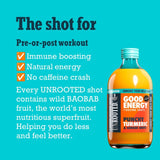 Unrooted Punchy Turmeric, Ginger and Baobab Shots 420ml (British brand)