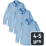 M&S boys school shirts blue 4-5 years, imported from the UK
