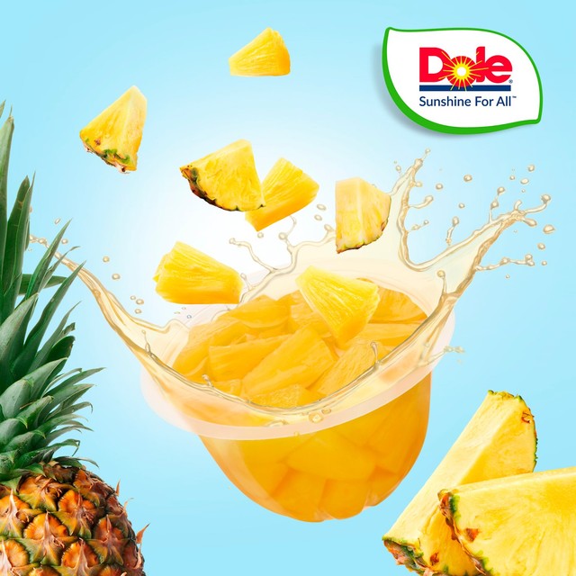 Dole pineapple chunks in juice pot 113g - British product