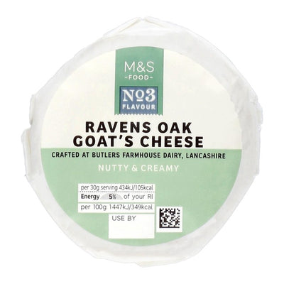 M&S M&S Ravens Oak Goat's Cheese 150g- اشترِ عبر الإنترنت من McGrocer