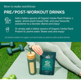 Green Origins vanilla plant protein powder 300g, UK version