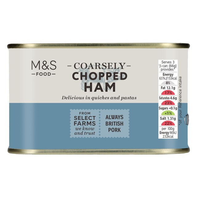 M&S chopped ham 198g, imported from the UK