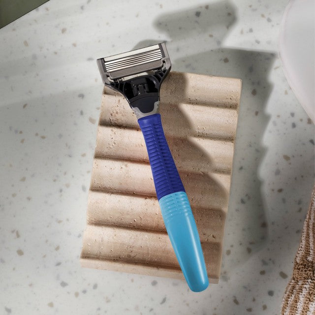 Harry's Indigo razor set with 10 blades (British brand)