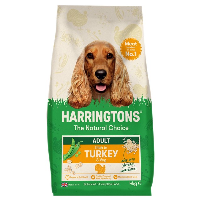 Harringtons turkey dry dog food 4kg, UK version