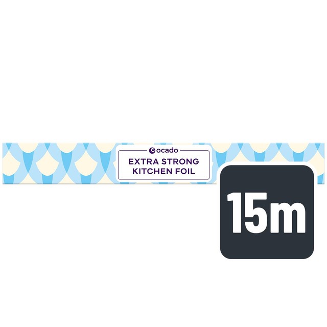 Ocado extra strong kitchen foil 15m x 300mm roll, imported from the UK
