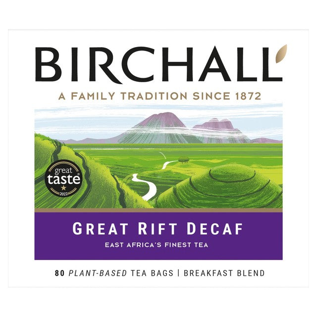Birchall Great Rift Decaf Everyday Tea Bags 80 Count - British product