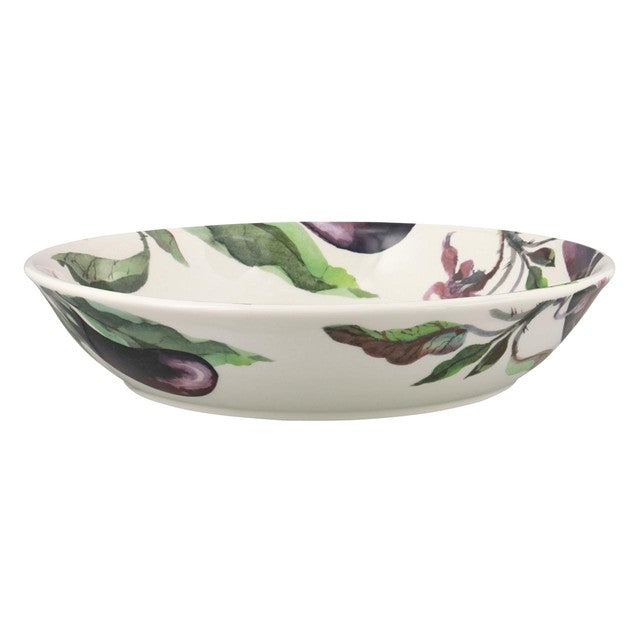 Emma Bridgewater Aubergine & Flowers Medium Pasta Bowl - British product