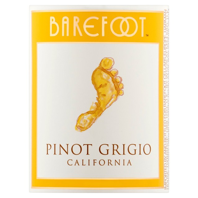 Barefoot Pinot Grigio kleine Flasche 187ml - Britisches Produkt
