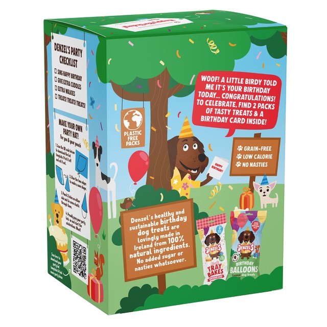 Denzel's birthday dog treats gift box 110g - British product