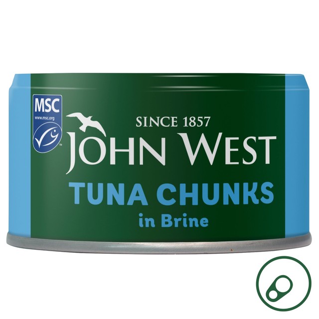 John West tuna chunks in brine 125g, UK version
