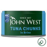 John West tuna chunks in brine 125g, UK version