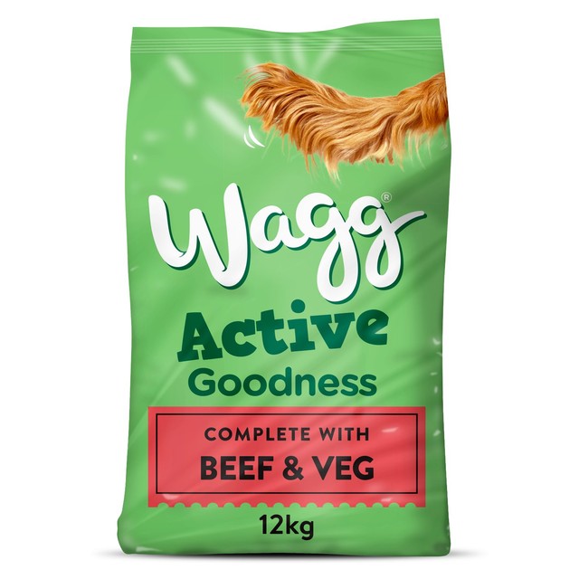 Wagg dry dog food beef and vegetable 12kg (British brand)