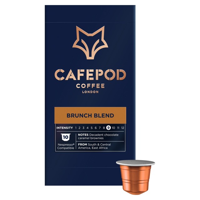 CafePod Brunch Blend coffee pods 10 pods - British product