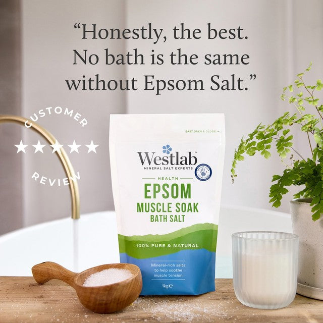 Westlab Epsom Bath Salts 1kg (British brand)