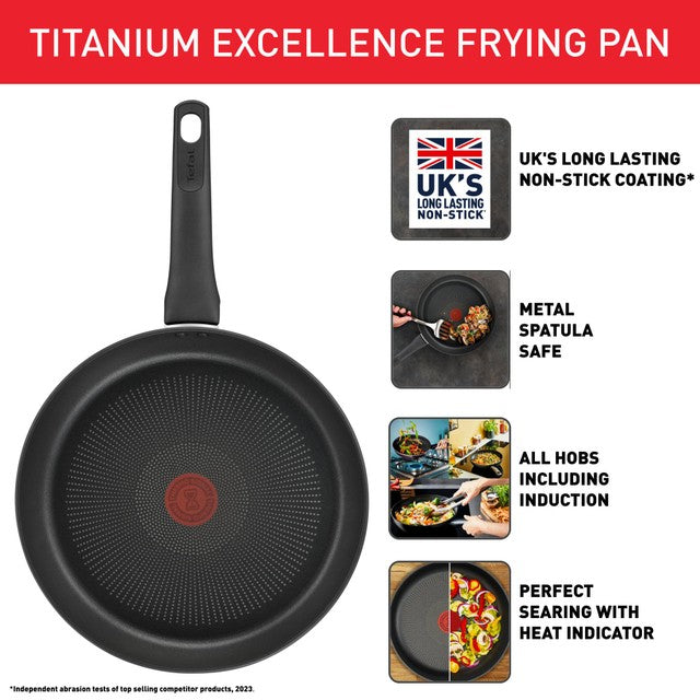 Tefal Titanium Excellence 24cm Frying Pan (British brand)