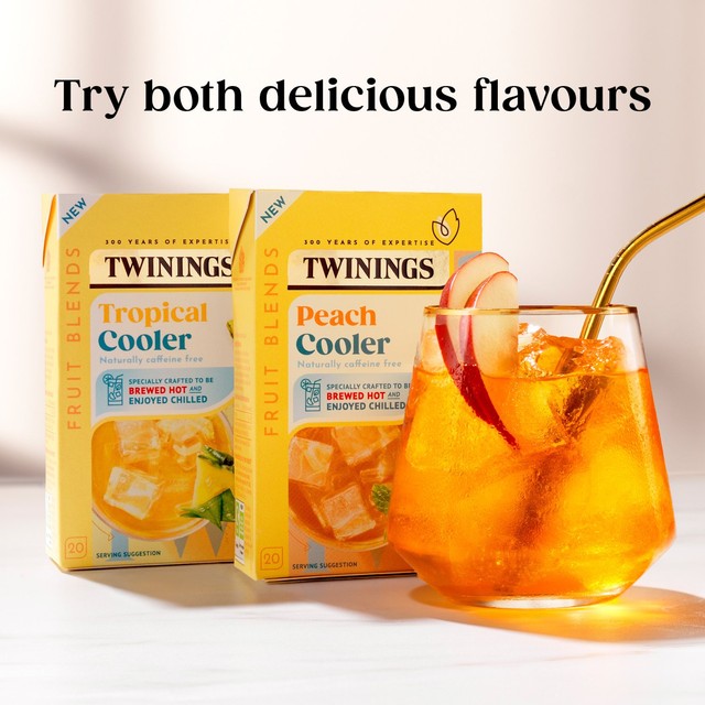 Twinings peach and vanilla herbal infusion tea 20 bags (British brand)