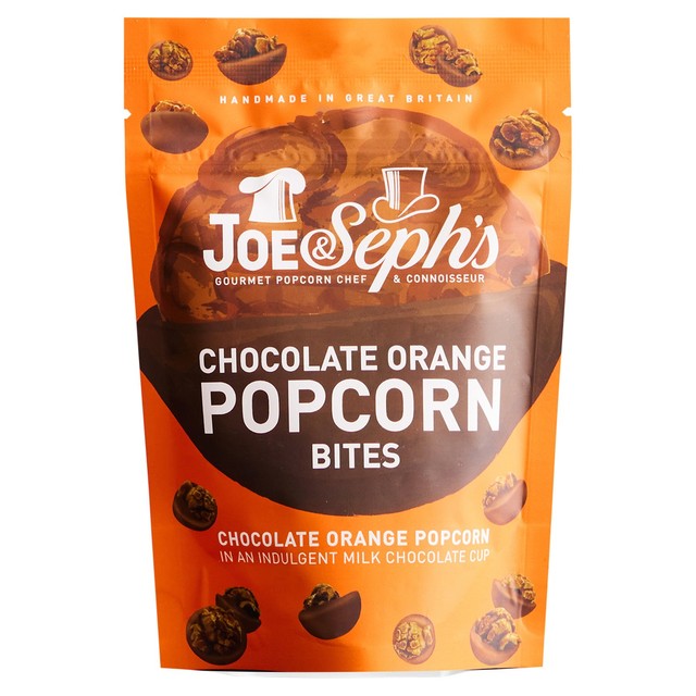 Joe & Seph's orange chocolate popcorn bites 63g, UK version