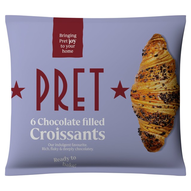 Pret chocolate filled croissants 420g, imported from the UK