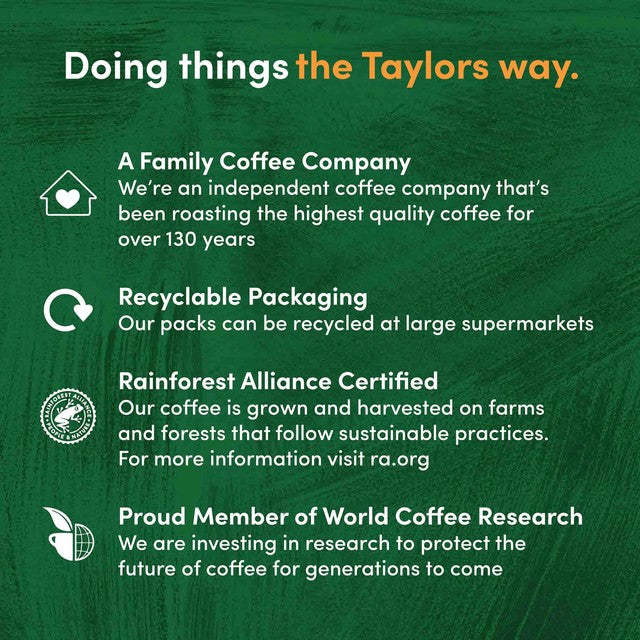 Taylors Hot Lava Java coffee beans 200g (British brand)
