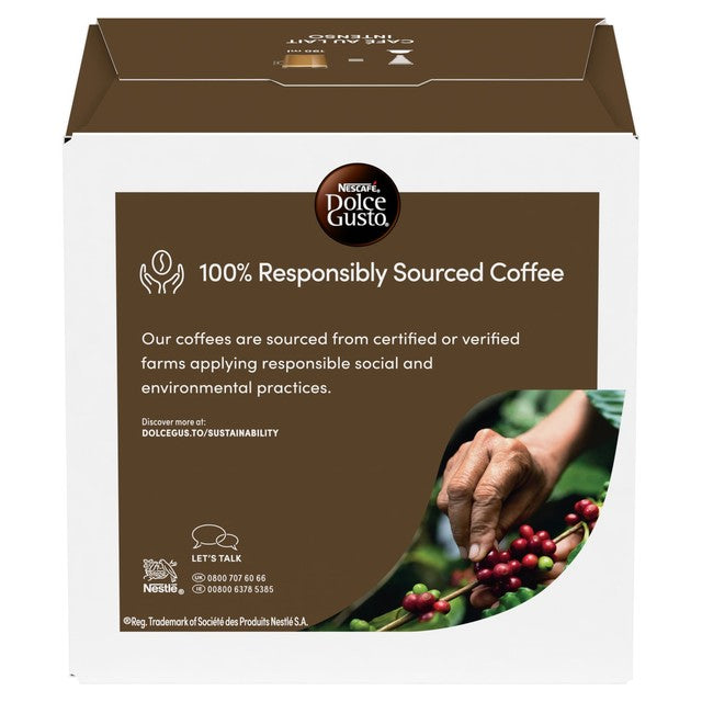 Nescafe Dolce Gusto Cafe Au Lait Intenso Coffee Pods 16 pack, imported from the UK