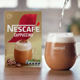 Nescafe cappuccino instant coffee 7 sachets, imported from the UK