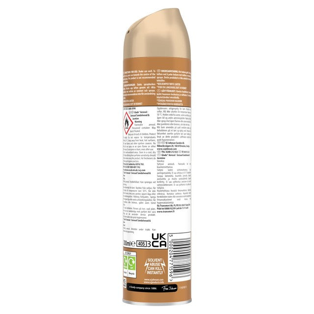 Glade Sandalwood & Jasmine Air Freshener 300ml, UK version