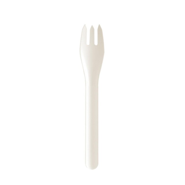 BioPak white paper forks 10 per pack - British product