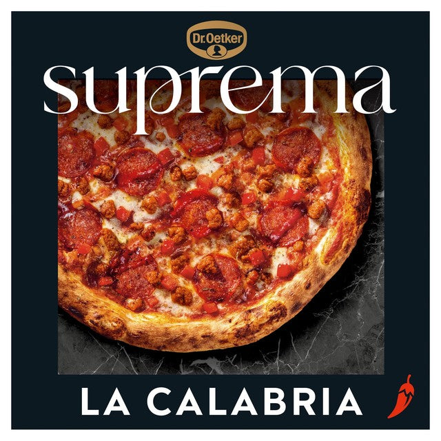 Dr. Oetker Suprema La Calabria Sourdough frozen pizza, UK version
