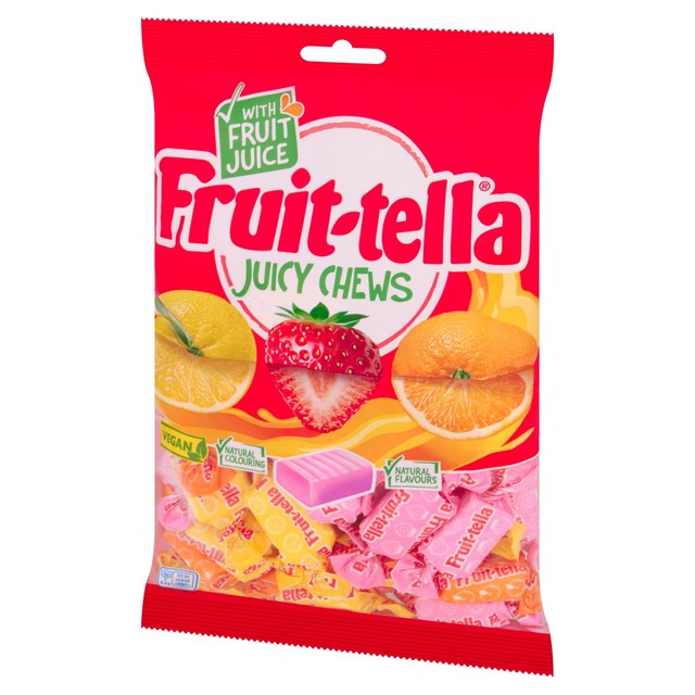 Fruittella chewy sweets assorted strawberry, orange and lemon flavours 300g - British product
