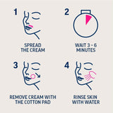 Veet hair removal cream kit for face sensitive skin 2 x 50ml (British brand)