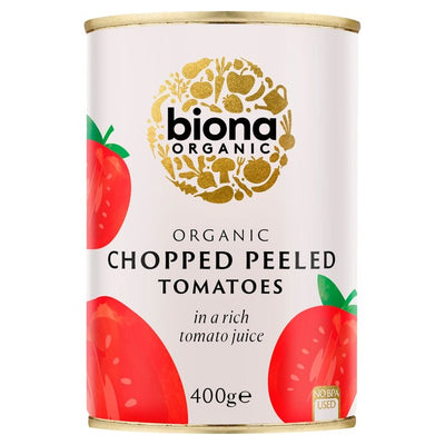 M&S Biona Organic Chopped Peeled Tinned Tomatoes 400g- Buy online at McGrocer