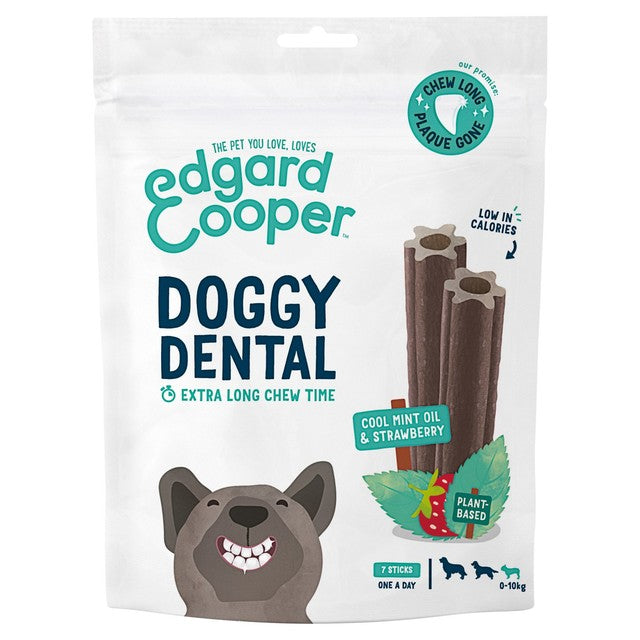 Edgard Cooper strawberry mint dog dental sticks 7 pack - British product
