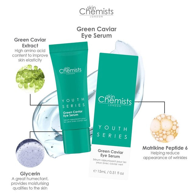 SkinChemists Green Caviar eye serum 15ml (British brand)