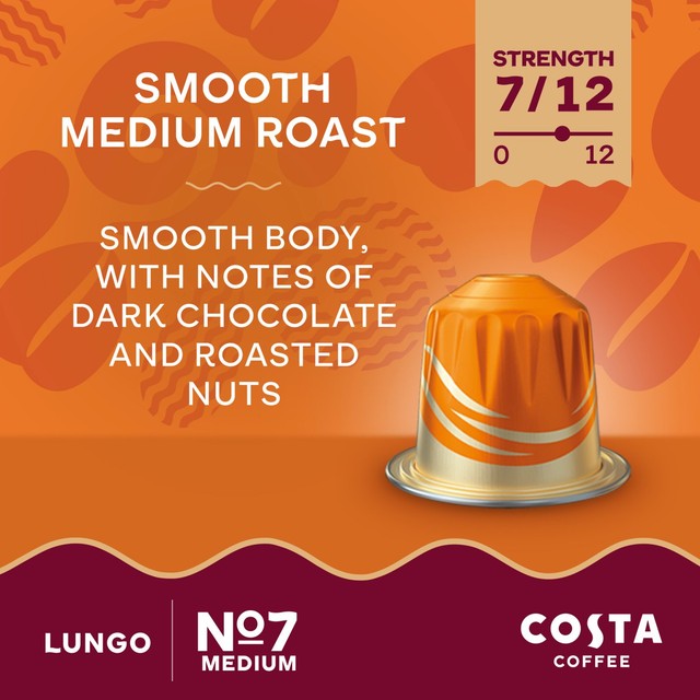 Costa medium roast coffee pods 10 pack - British product