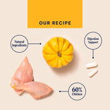 Pooch & Mutt chicken wet dog food 375g, imported from the UK