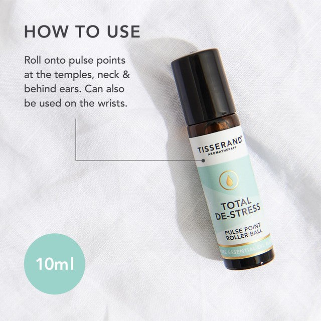 Tisserand Total De-Stress Aromatherapy Roller Ball 10ml (British brand)